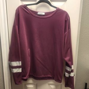 Jersey Style long sleeve women's top size Large